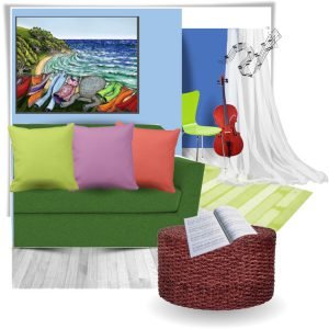 Love for Color in The Living Room