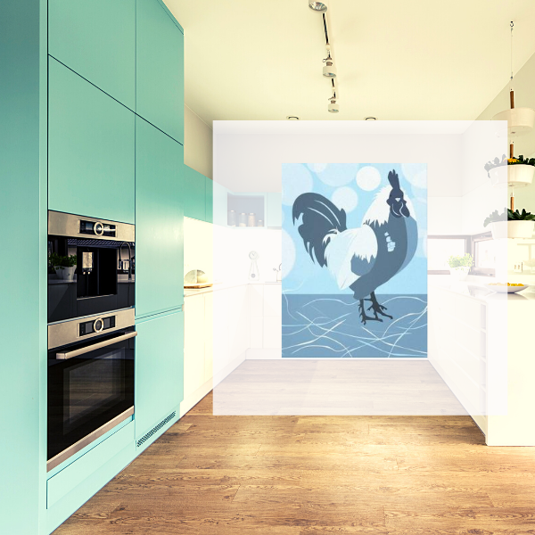 Kitchen Colors: Dark Teal Walls