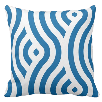 Blue and white waves pattern