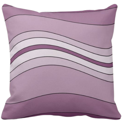 Purple Wavy Stripes Pattern Decorating A Pillow Giving a Stone Sediment Impression