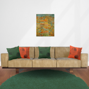 Paul Klee Art Meets Pillows In Modern Living Room Decor • KBM D3signs