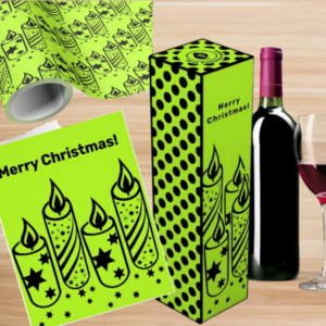 Entrepreneur promotional marketing materials for Christmas in black and green