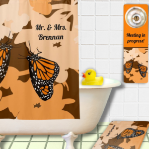 Monarch butterfly pair bathroom decor for Mr. and Mrs.