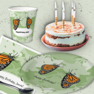 Monarch Butterfly Theme Kids Birthday Party Table Decor