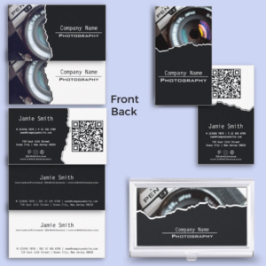 Photography Business Cards in black and white