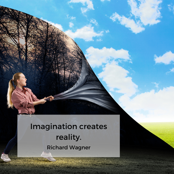 Imagination creates reality. Quote by Richard Wagner