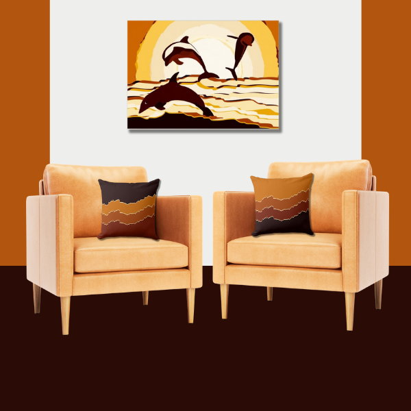 orange accent decor