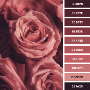 Black and Pink Color Palette Nature-Inspired Decor • KBM D3signs