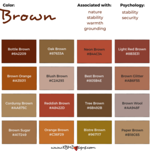 What is the Color Brown? • KBM D3signs