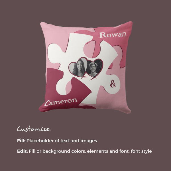 Custom text hot sale pillows