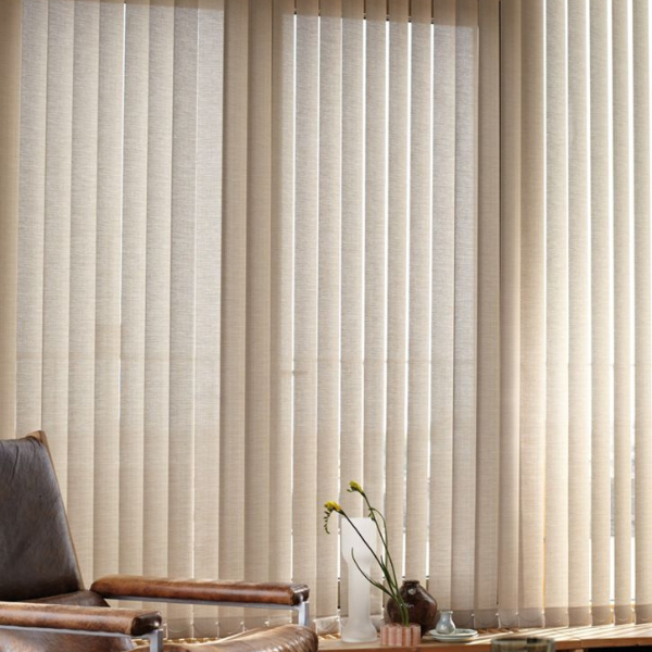 louvred blinds or vertical Venetian blinds