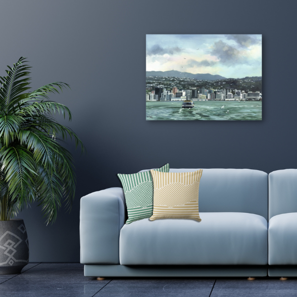 Taranaki Cliffs Art-print by Diana Adams - Art Meet Pillow • KBM D3signs