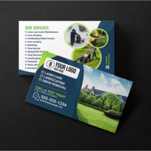 lawn maintenance yard care business card