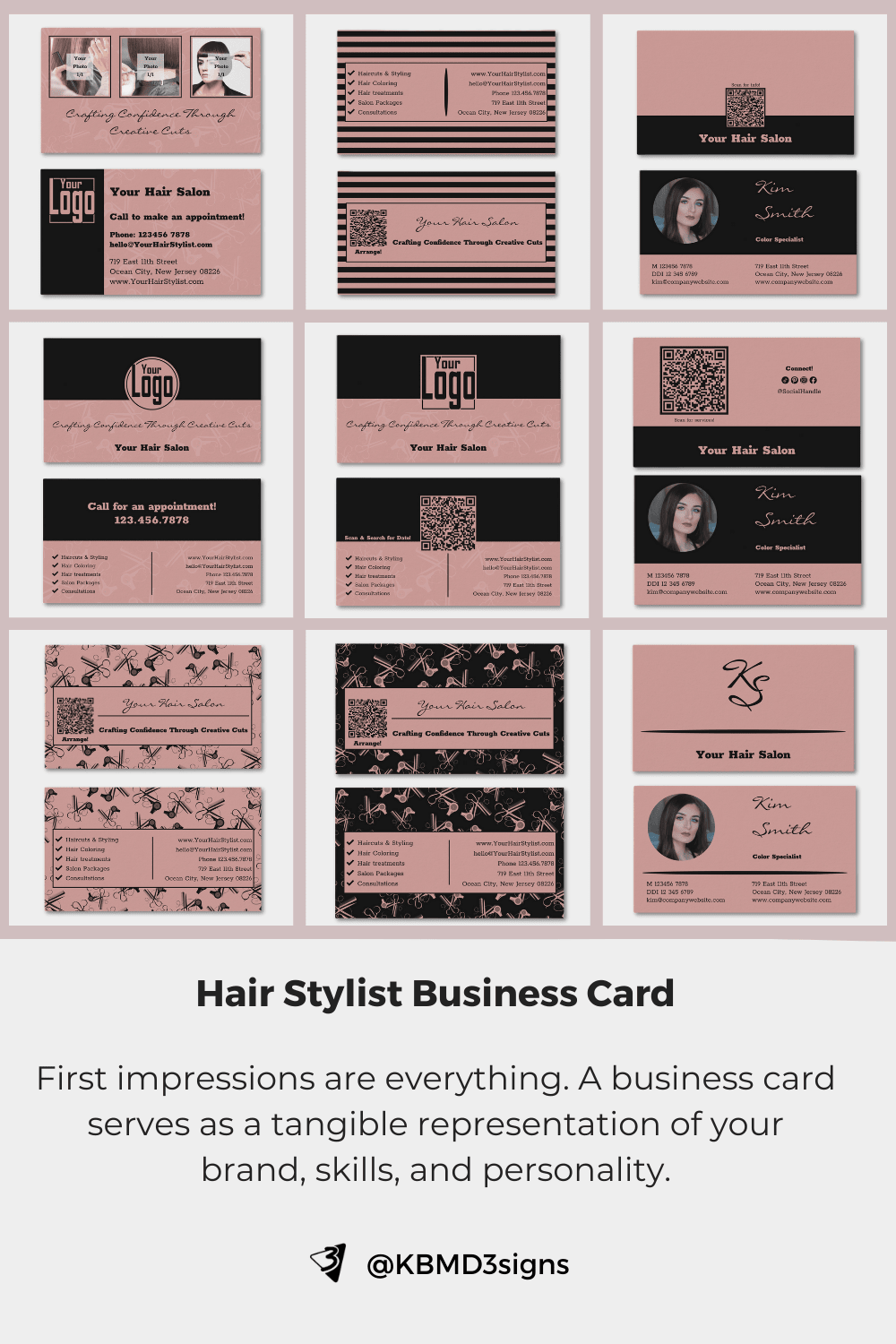 Hair Stylist Business Card: First impressions are everything. A business card serves as a tangible representation of your brand, skills, and personality.