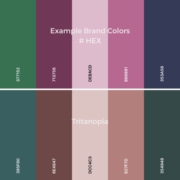 Hex Colors Change with Tritanopia Vision