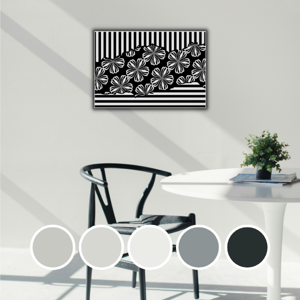 Monochromatic Interiors and Black and White Wall Decor