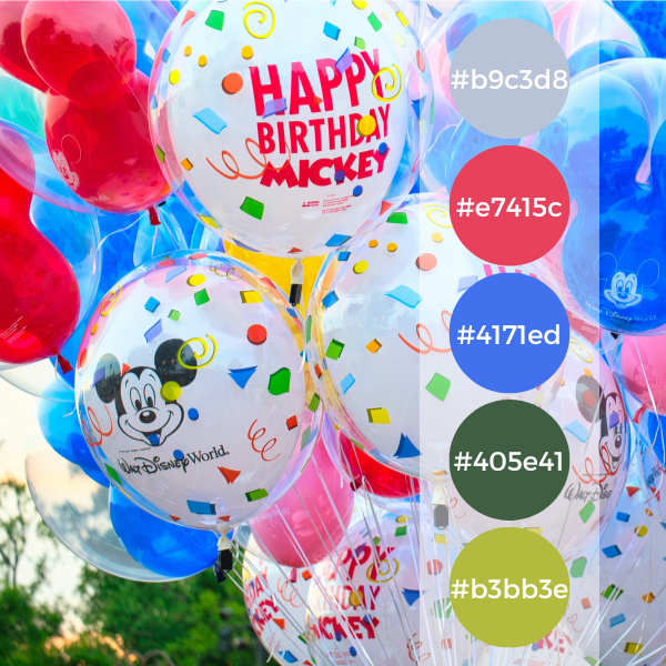 Birthday Party Balloon Decor in Red And Blue