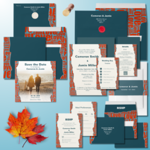 Red and Blue Stationery Suite