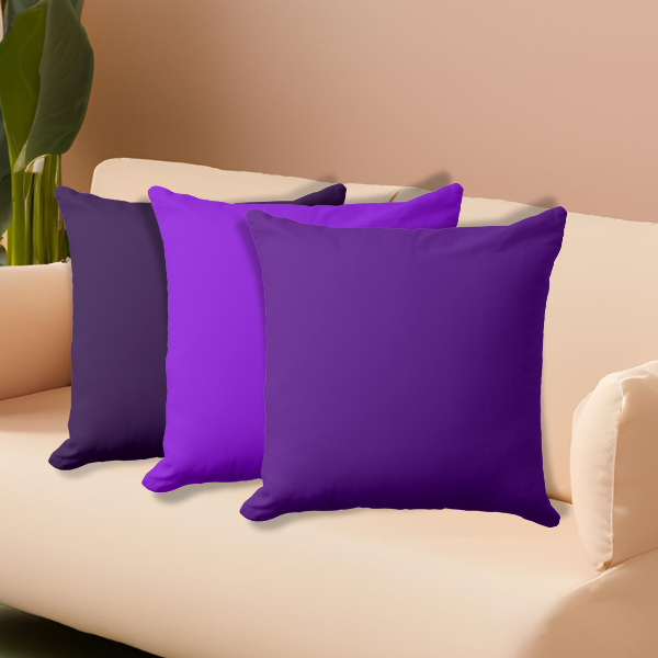 Monochromatic Purple Throw Pillows