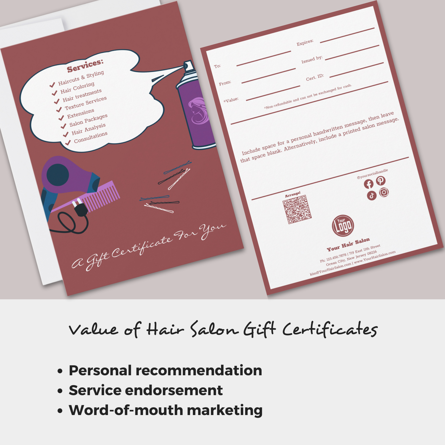 The Power of Hair Salon Gift Certificates in Local Offline Marketing