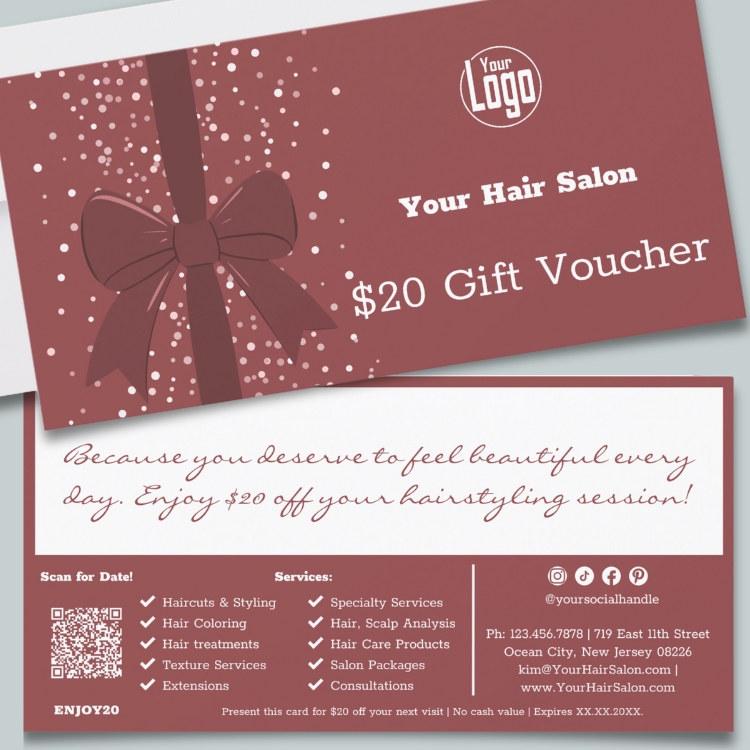 Small Business Giveaway Voucher Template