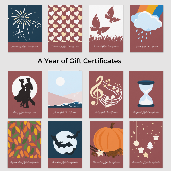 Hairstylist Year of Gift Certificates