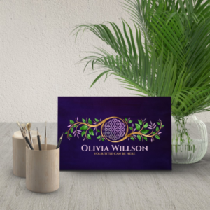 Flower of life - Fluorite and gold Business Card