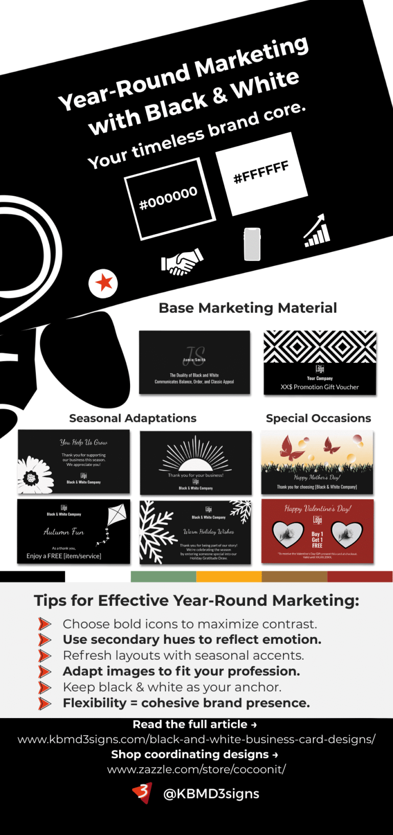 Black And White Business Card Designs - How to Stand Out • KBM D3signs