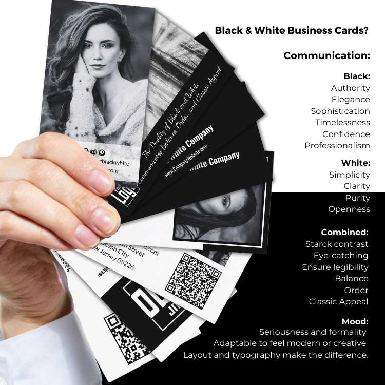 Black and White Business Card Designs