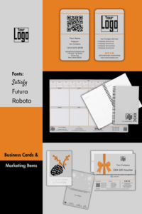 Gray Business Card Designs & Marketing Materials Mood Board by KBM D3signs