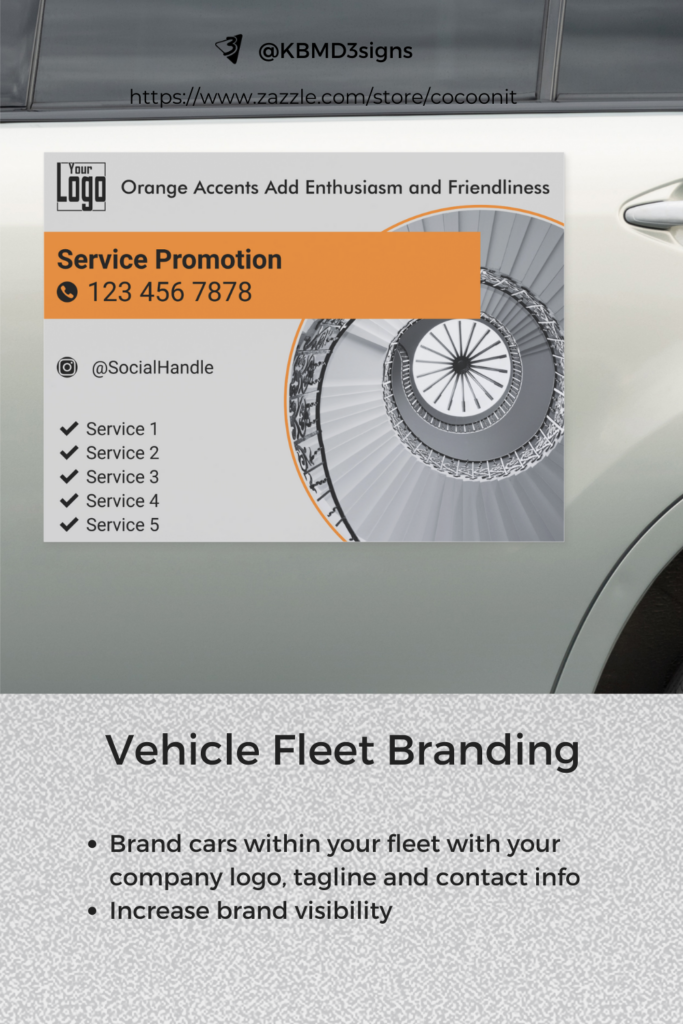 Vehicle Fleet Branding - Car Magnet