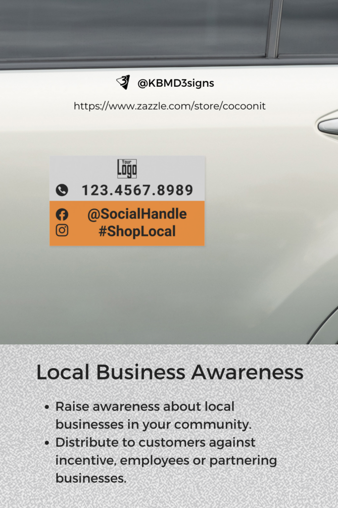 Local Business Awareness: #shoplocal Magnet