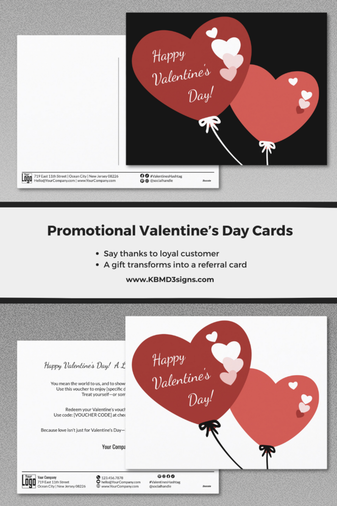 Promotional Happy Valentine's Day Cards to Giveaway 