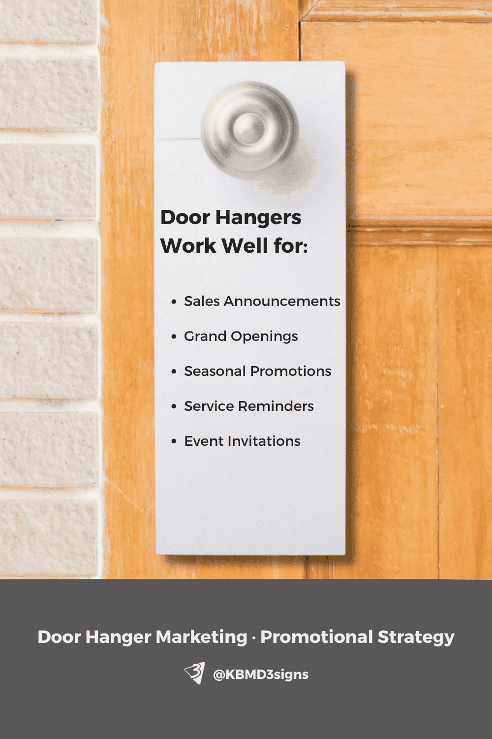 Door Hanger Marketing - Promotional Strategy for: - Sales Announcements - Grand Openings - Seasonal Promotions - Service Reminders - Event Invitations