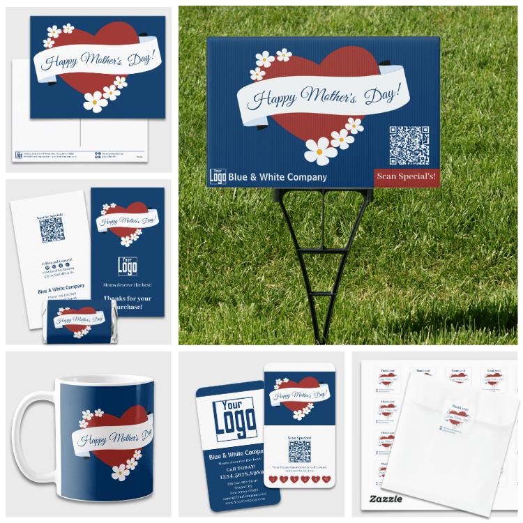 Mother's Day Marketing -Blue Brand Color