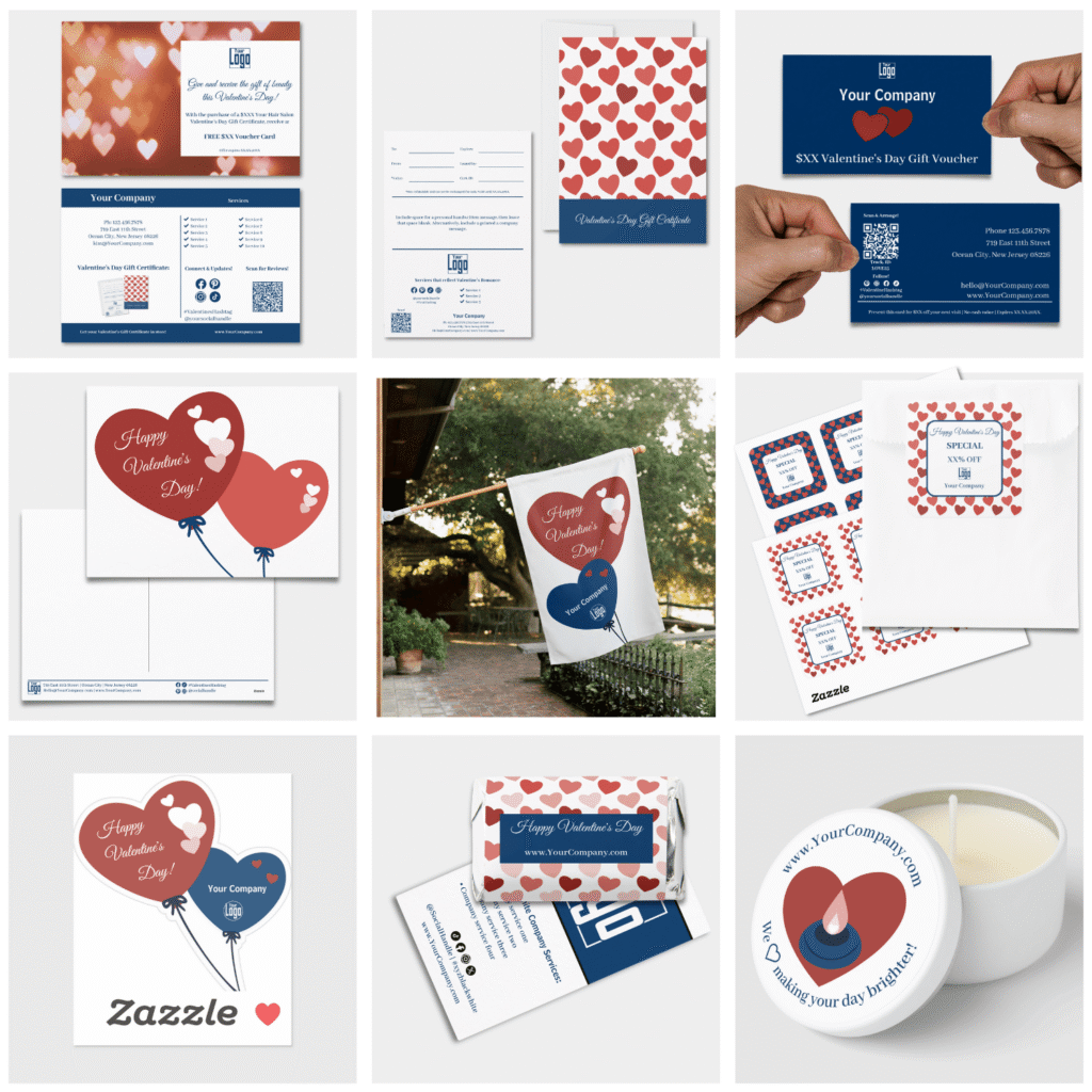 Valentine's Day Marketing -Blue Brand Color
