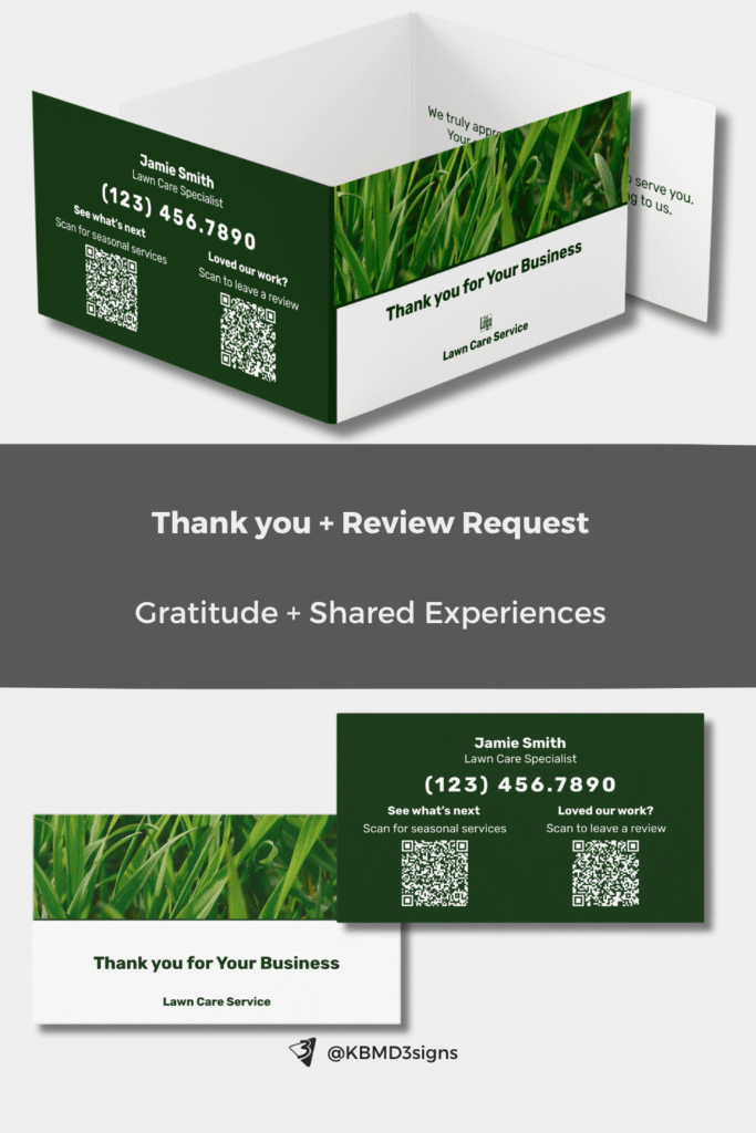 Thank You + Review Request - Encourage happy customers to share their experiences online.