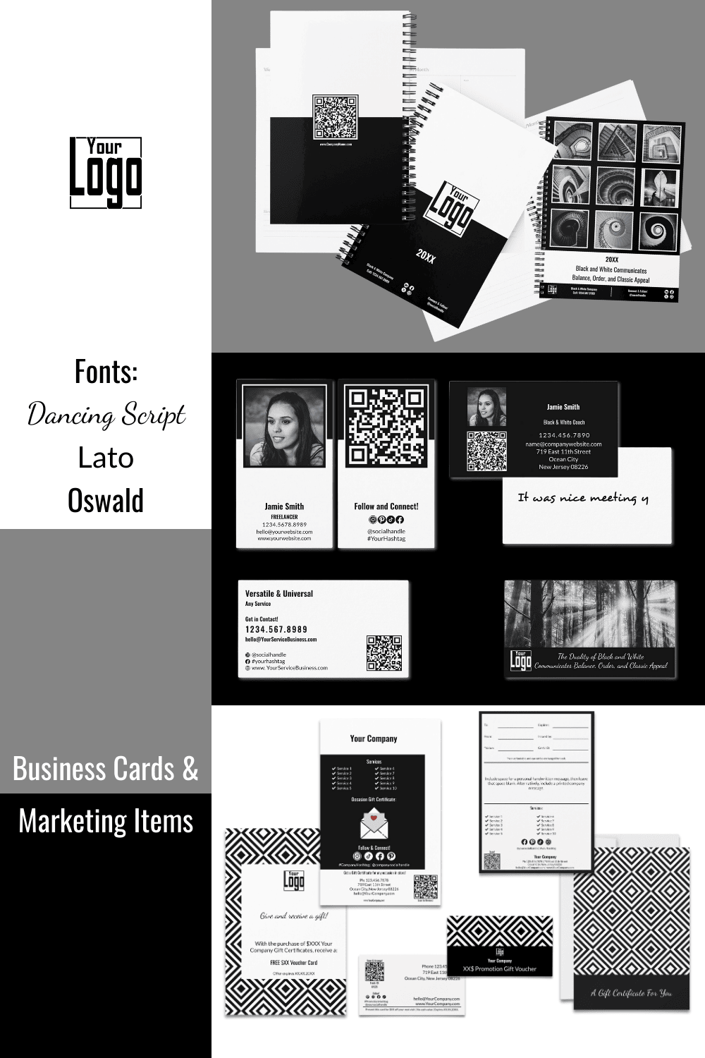 Black And White Business Card Designs - How to Stand Out • KBM D3signs