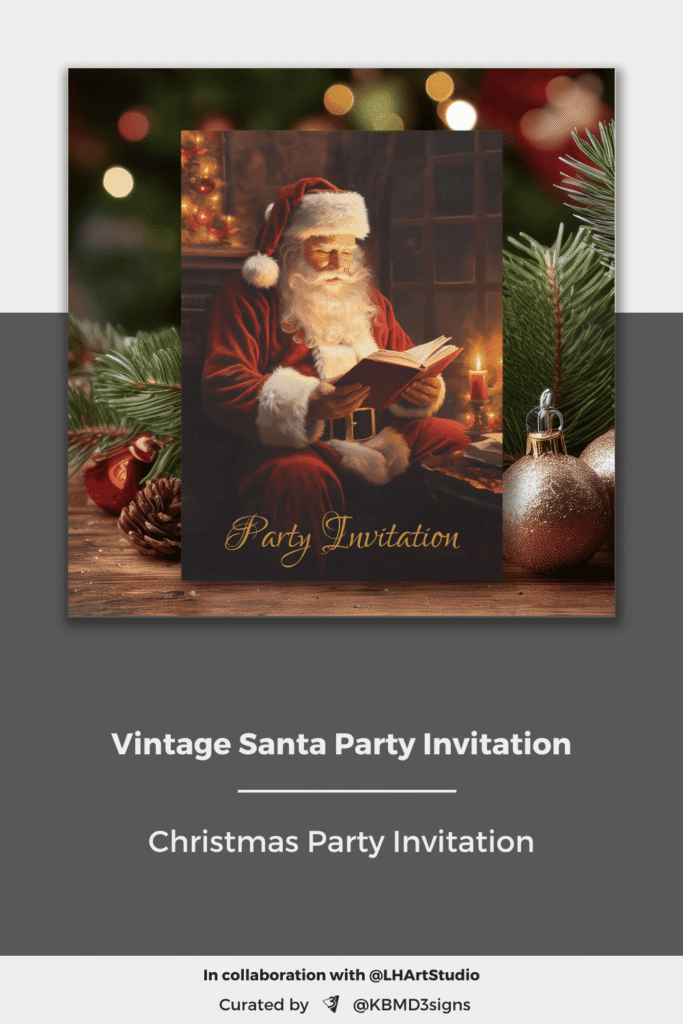 SYB - Collab - LHArtStudio - Christmas Party Invite