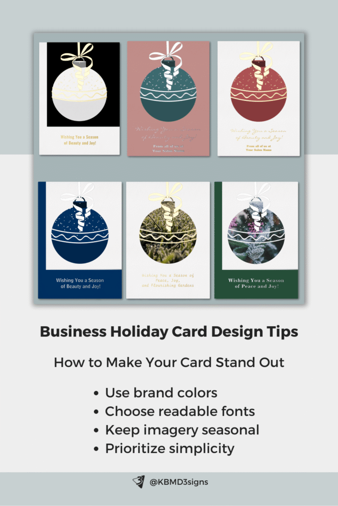 Business Holiday Card Design Tips