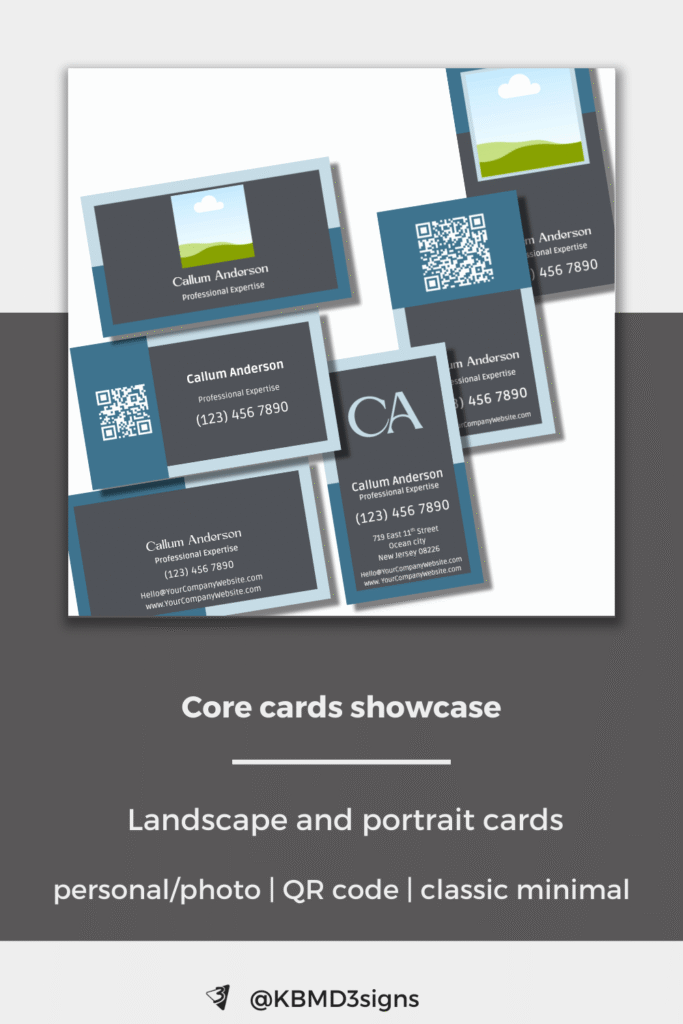 Core Grey and Blue Branding System