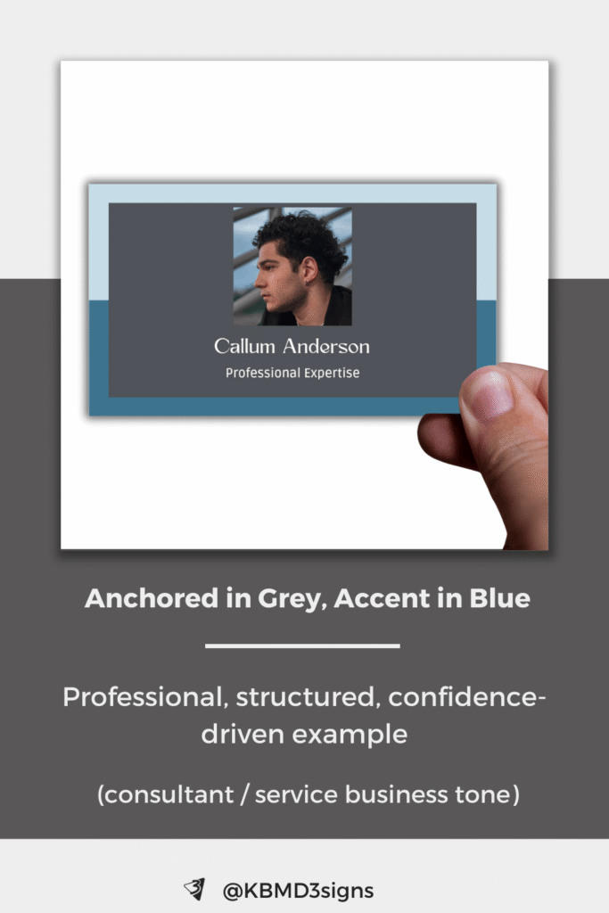 Grey And Blue Brand Identity 