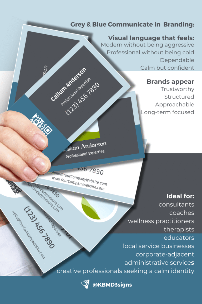 Professionalism with Grey and blue branding