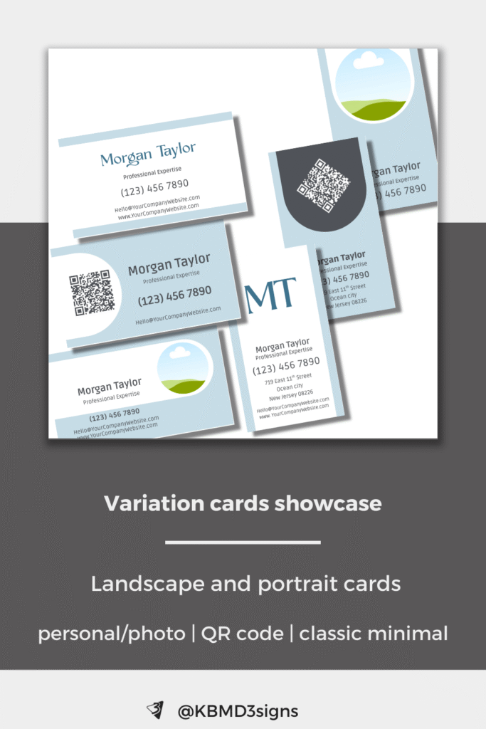 Variation Grey and Blue Branding System